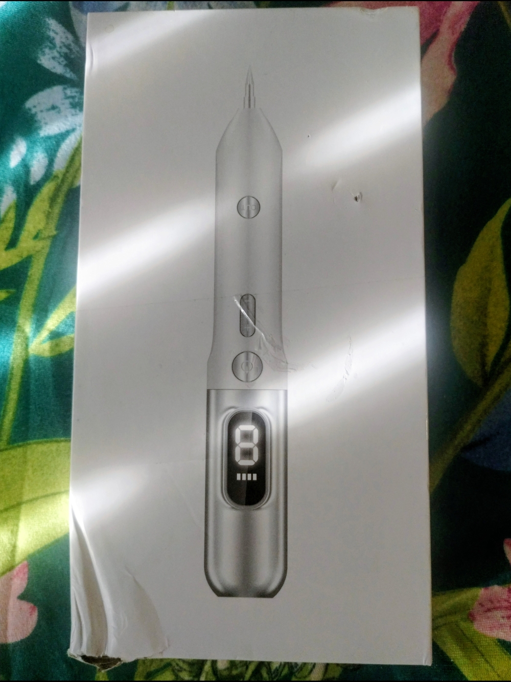 Digital Silver Electric Pen with LED Display